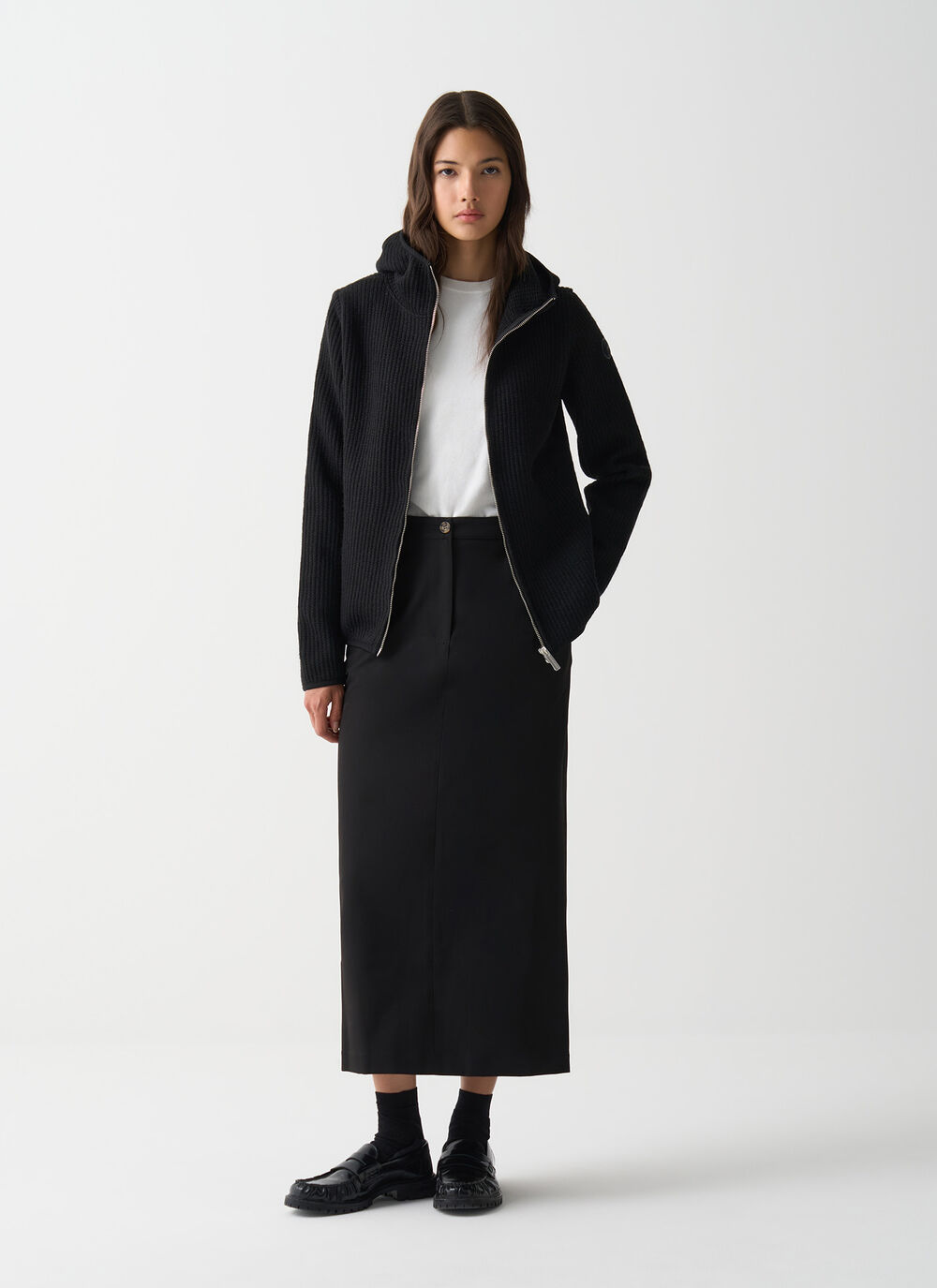 Jersey acanalado con capucha image number 0