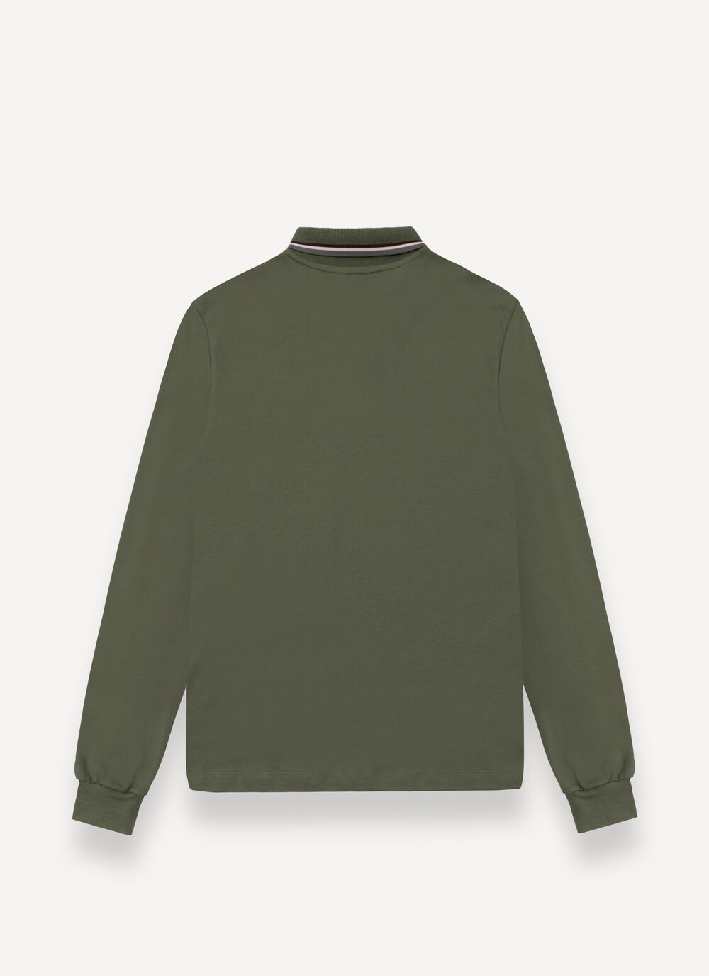 Dreifarbiges Langarm-Poloshirt image number 5