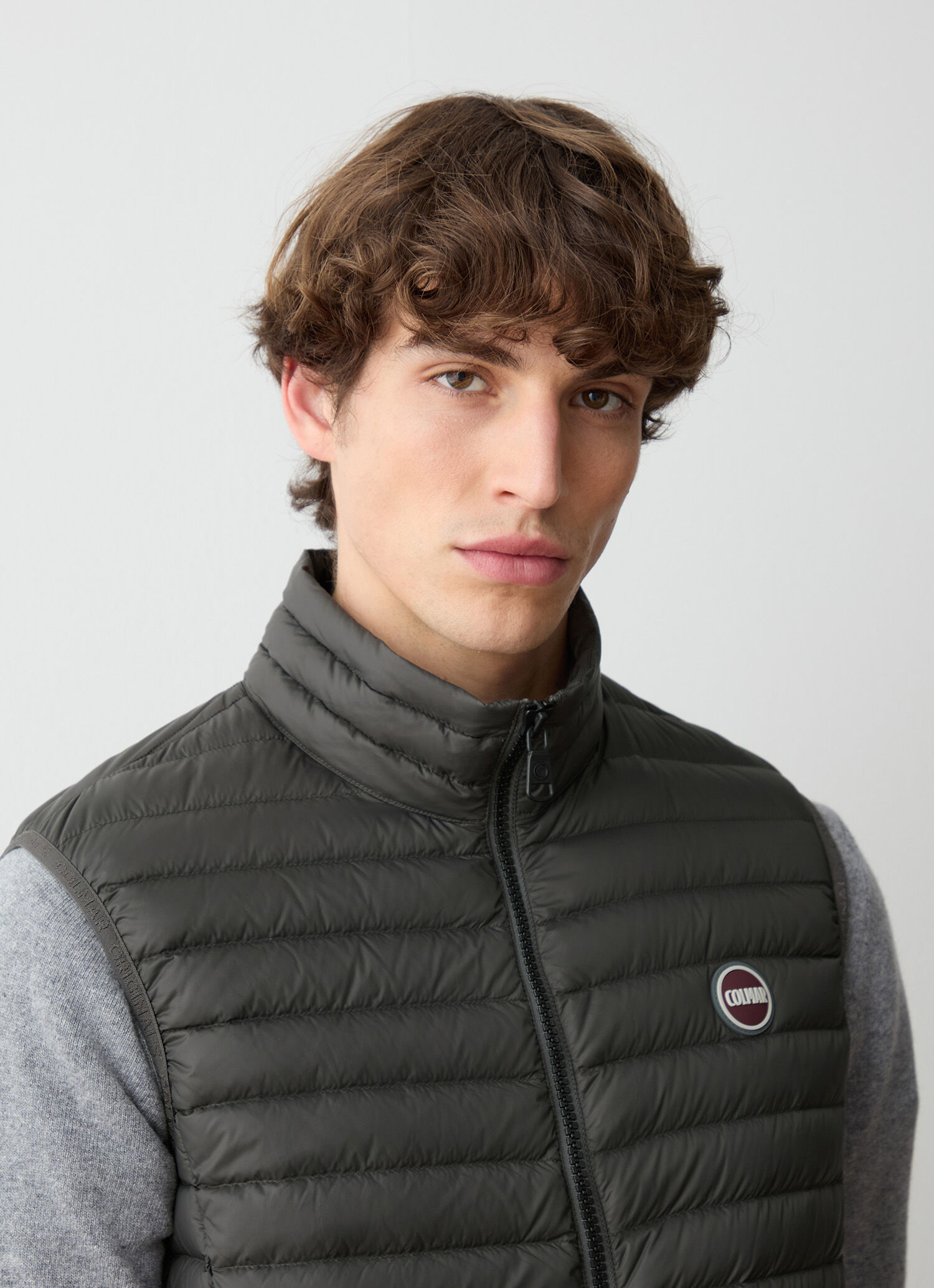 Grey winter vest on sale