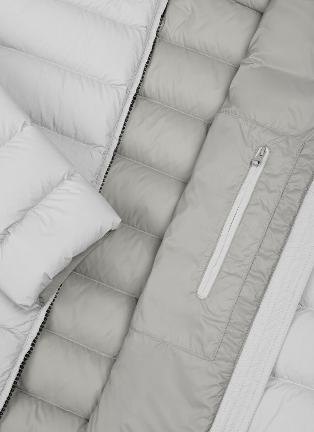 Down jacket with detachable hood image number 6