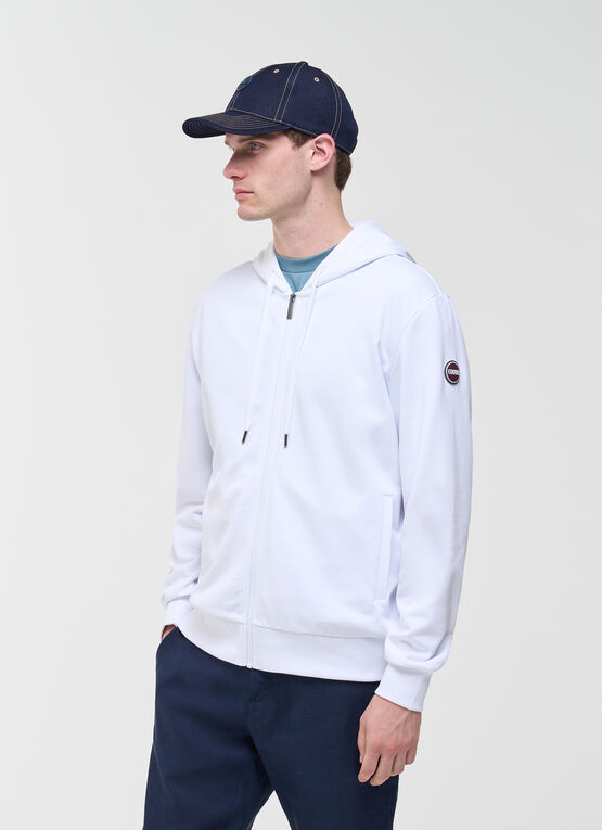 Full-zip hooded sweatshirt