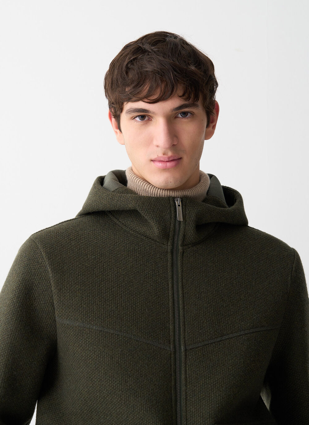 Pique jacket with hood image number 2