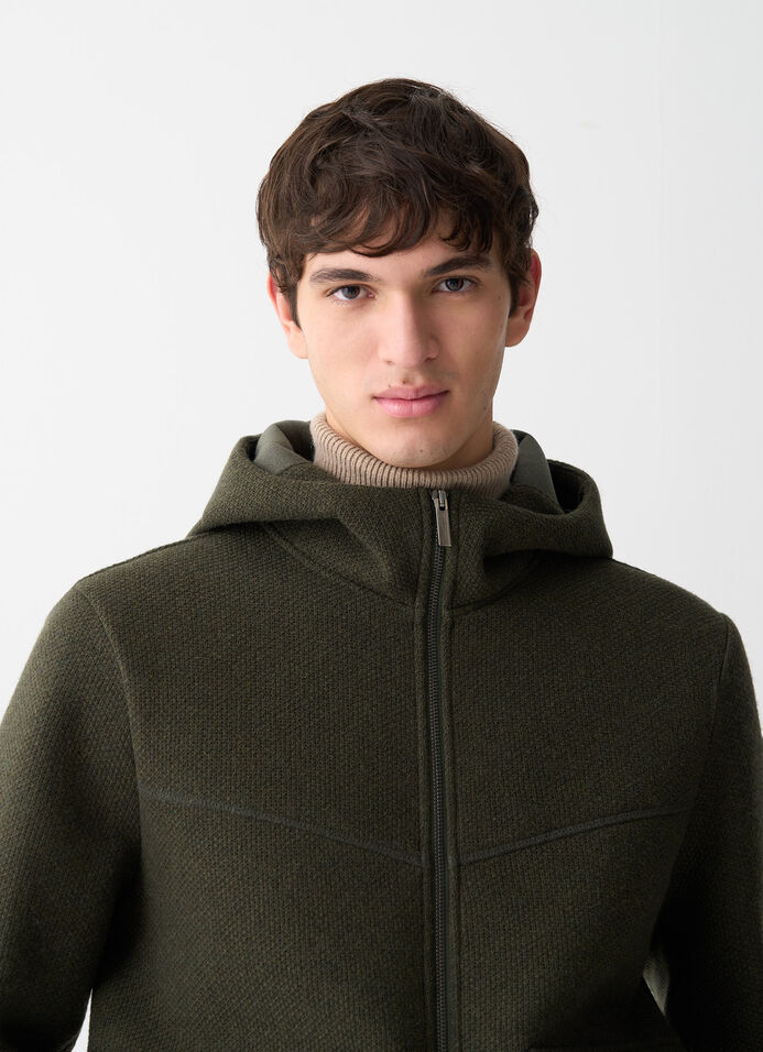 Pique jacket with hood image number 2