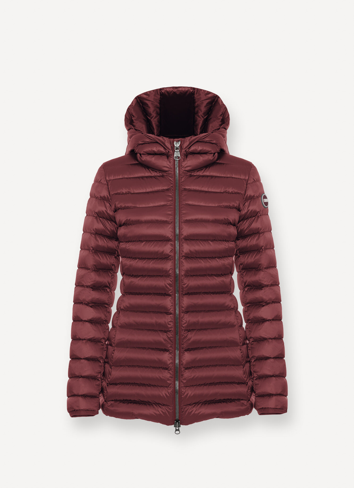 Fitted down jacket with hood DARK BRUNETTE BROWN Colmar