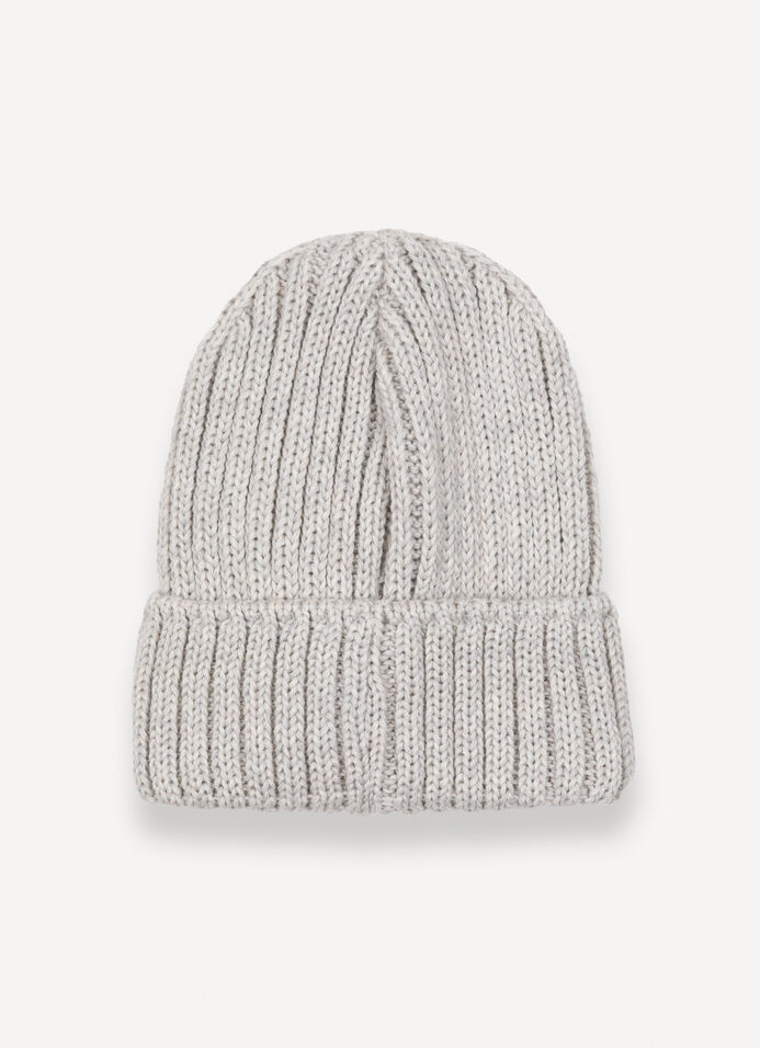 Unisex rib-knit hat with turn-up image number 2