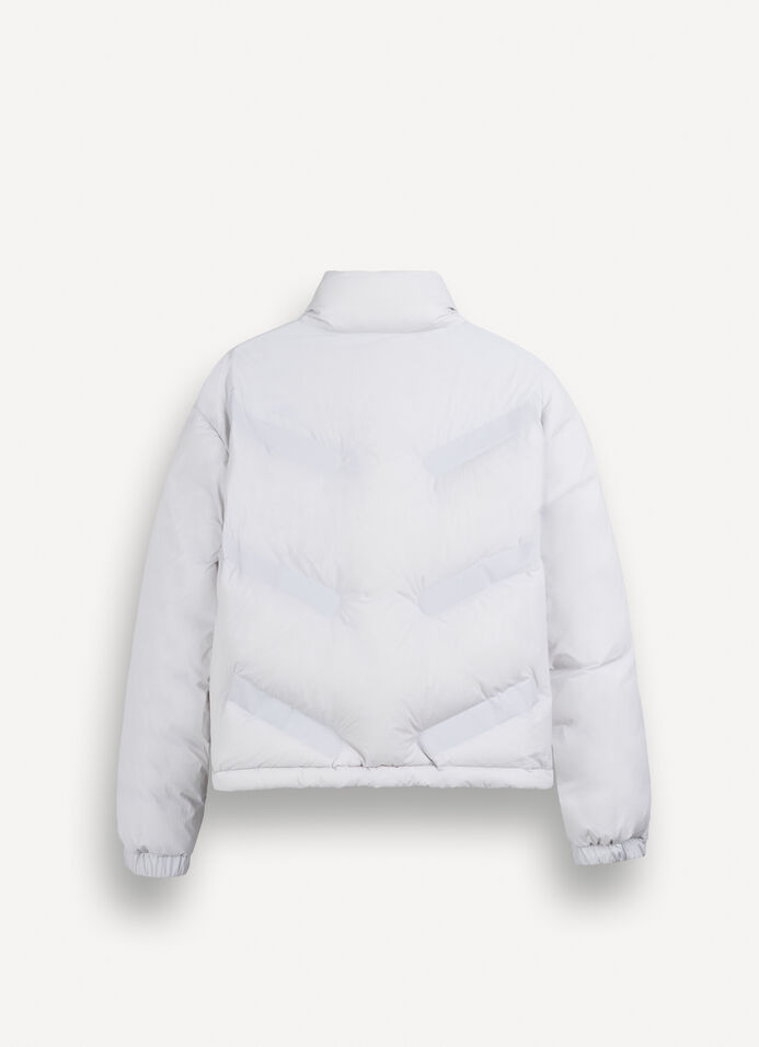 Piumino opaco dal design diagonale  image number 5