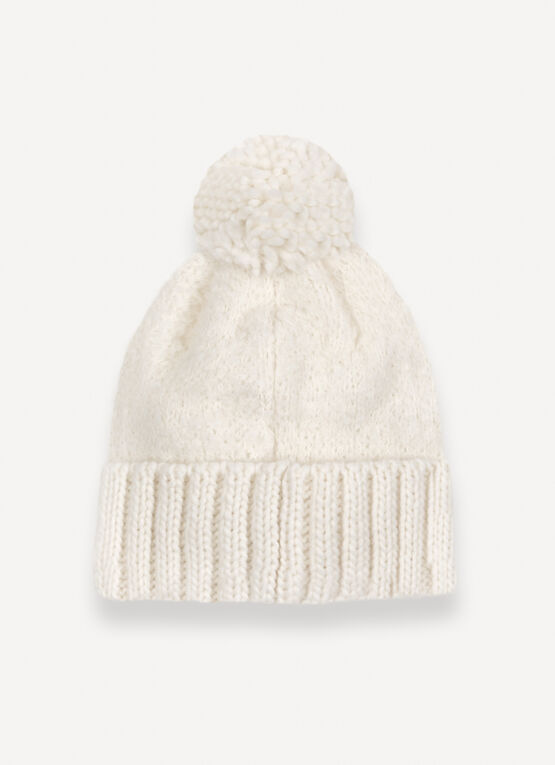 Bouclé yarn hat