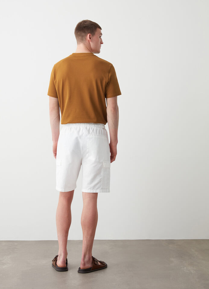 Linen safari shorts image number 3