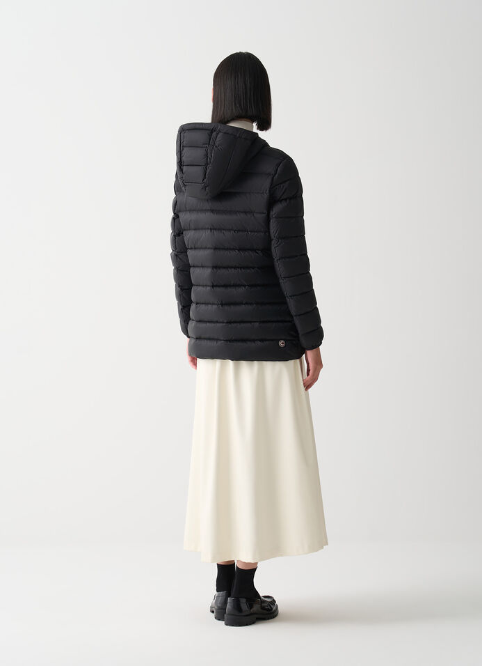 Fitted down jacket with hood image number 3