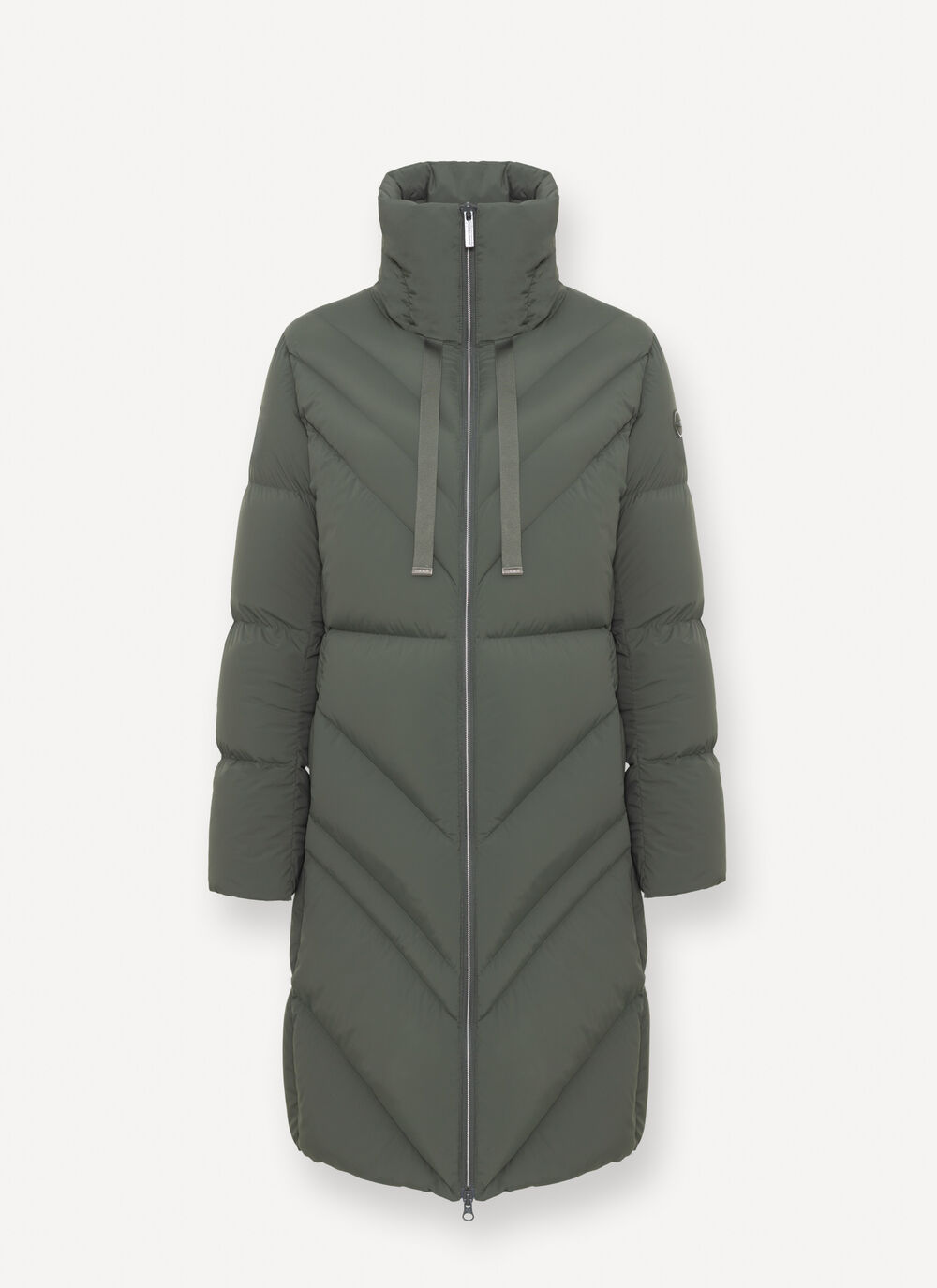 Long stretch down jacket image number 4