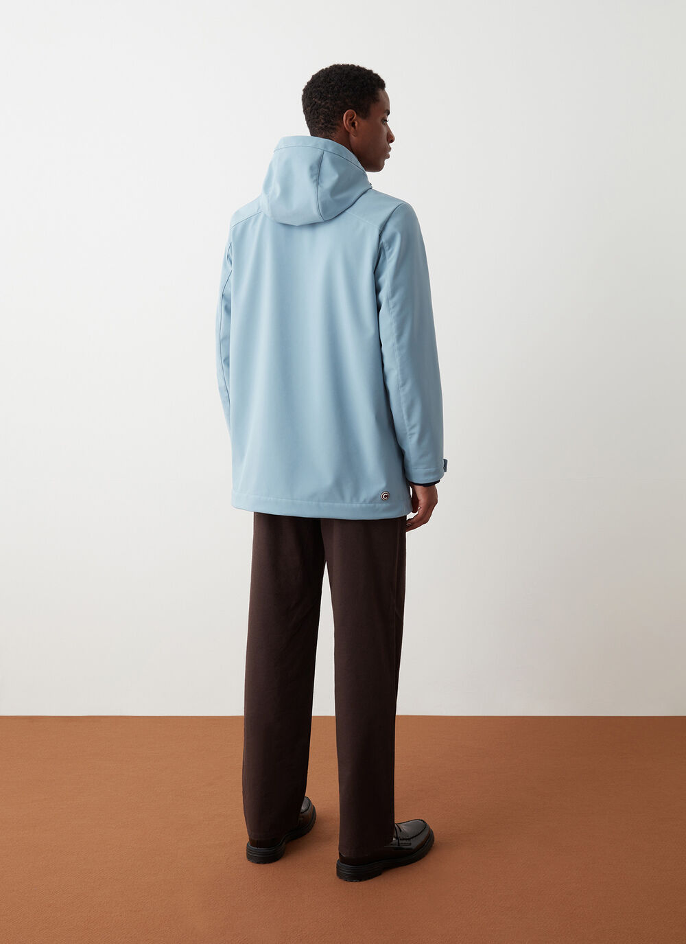 Long waterproof autumn-weight softshell jacket image number 3