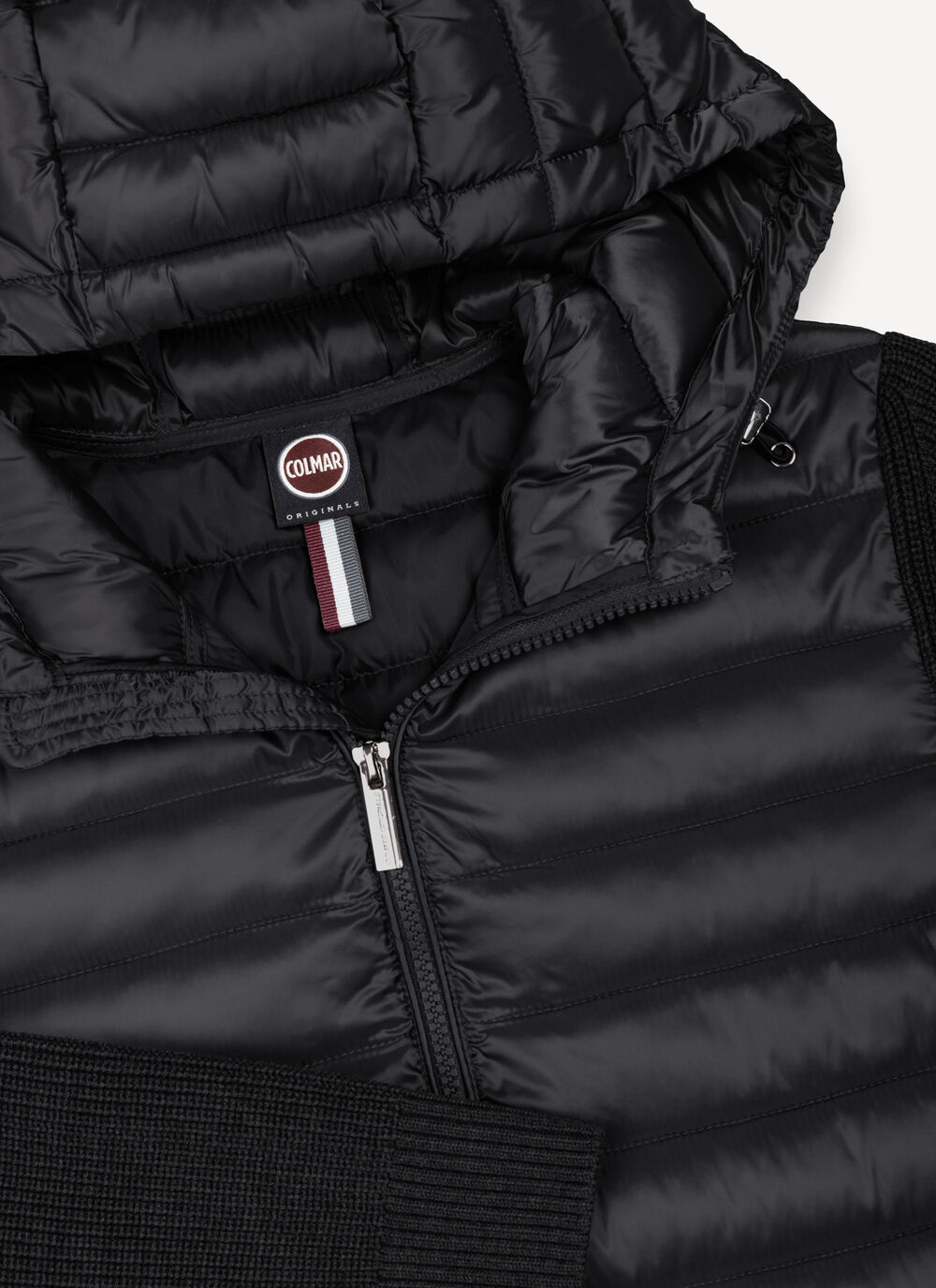 Kapuzenjacke mit Strick&auml;rmeln image number 6