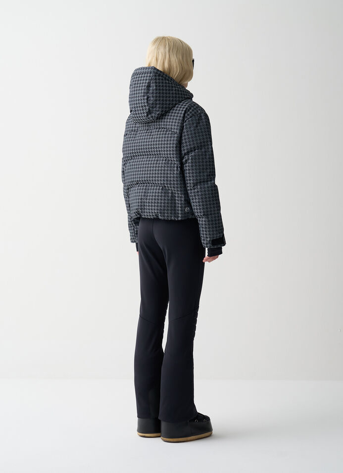 Houndstooth padded ski jacket image number 3