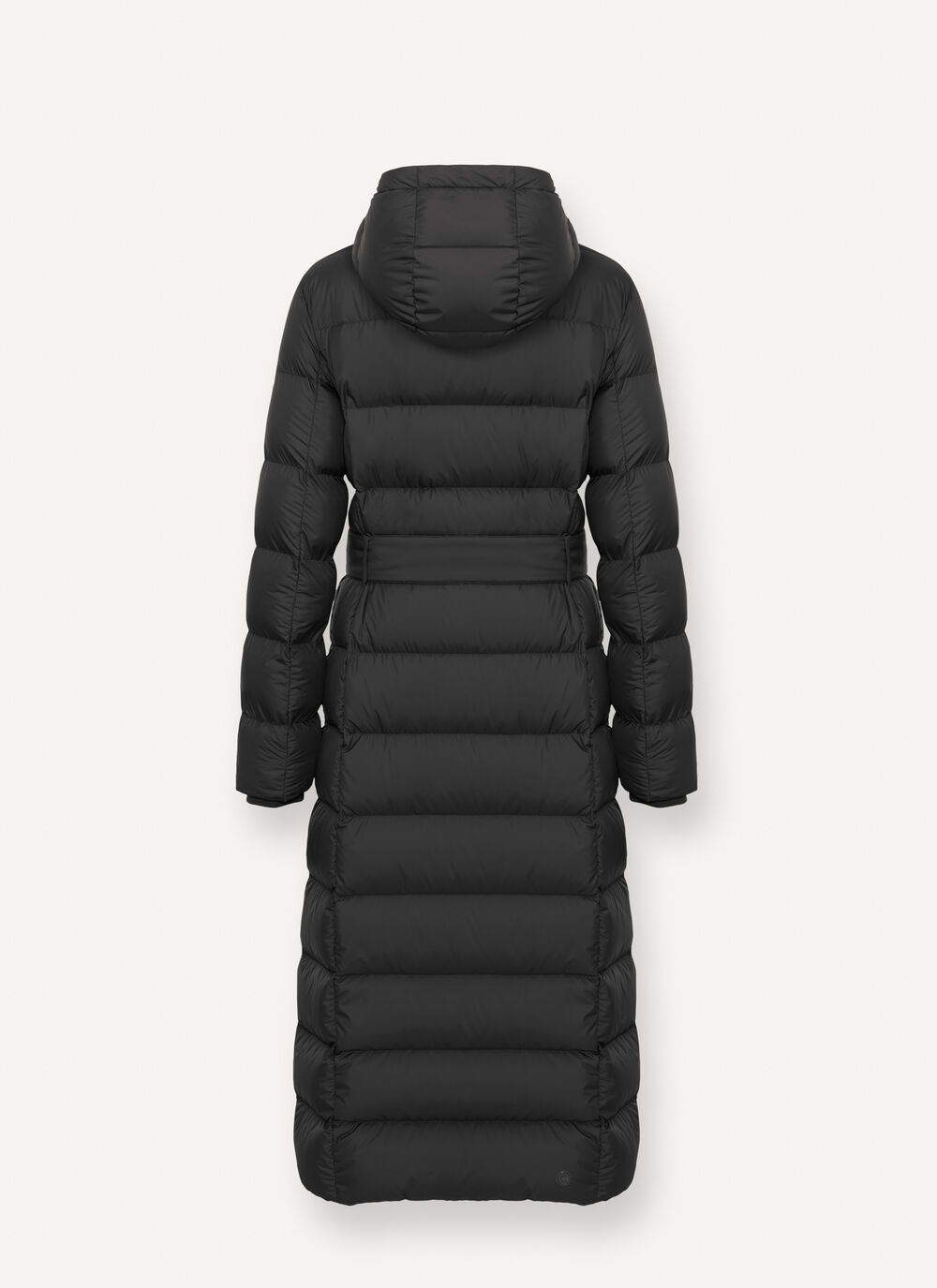 Doudoune longue mate avec ceinture image number 5