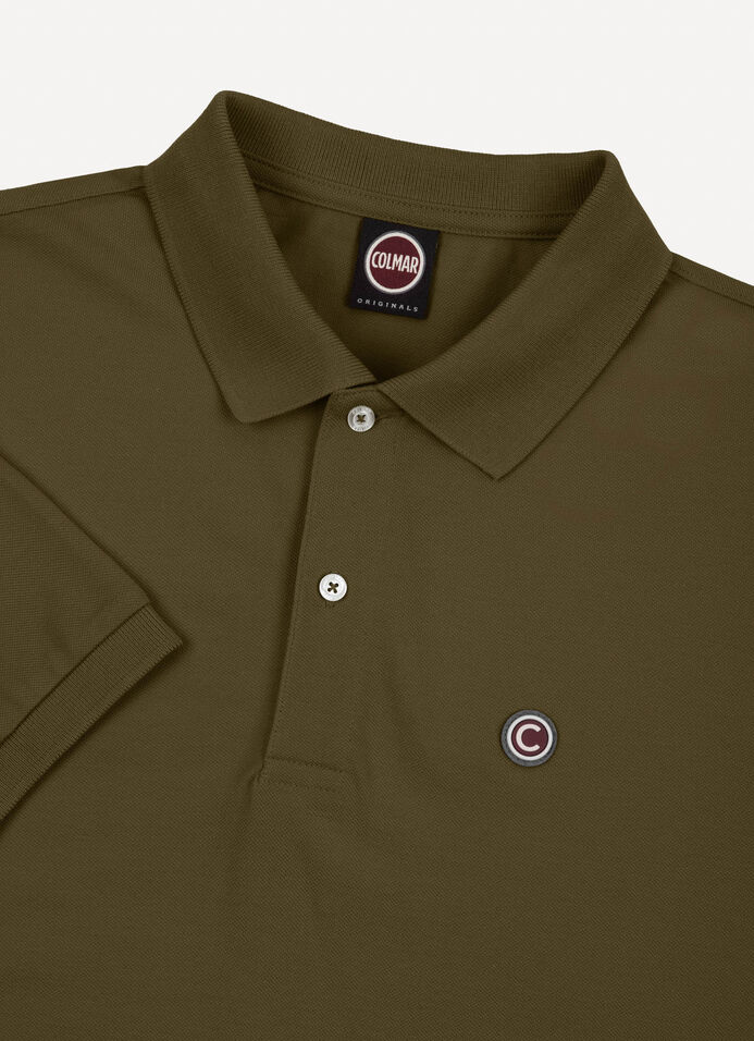 Piqué polo-shirt with ribbed trims image number 6