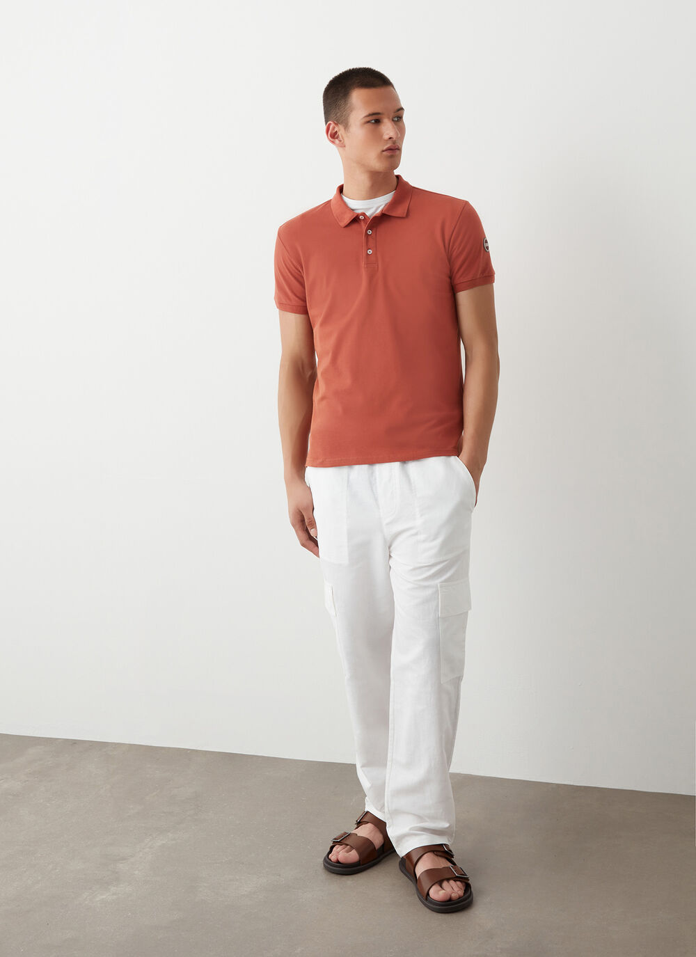 Piqu&eacute; polo-shirt image number 1