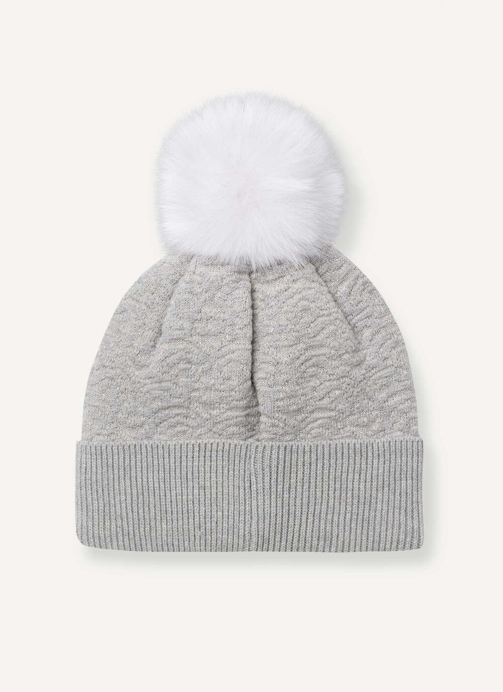 Women's Sparkly cap with pom-pom image number 2