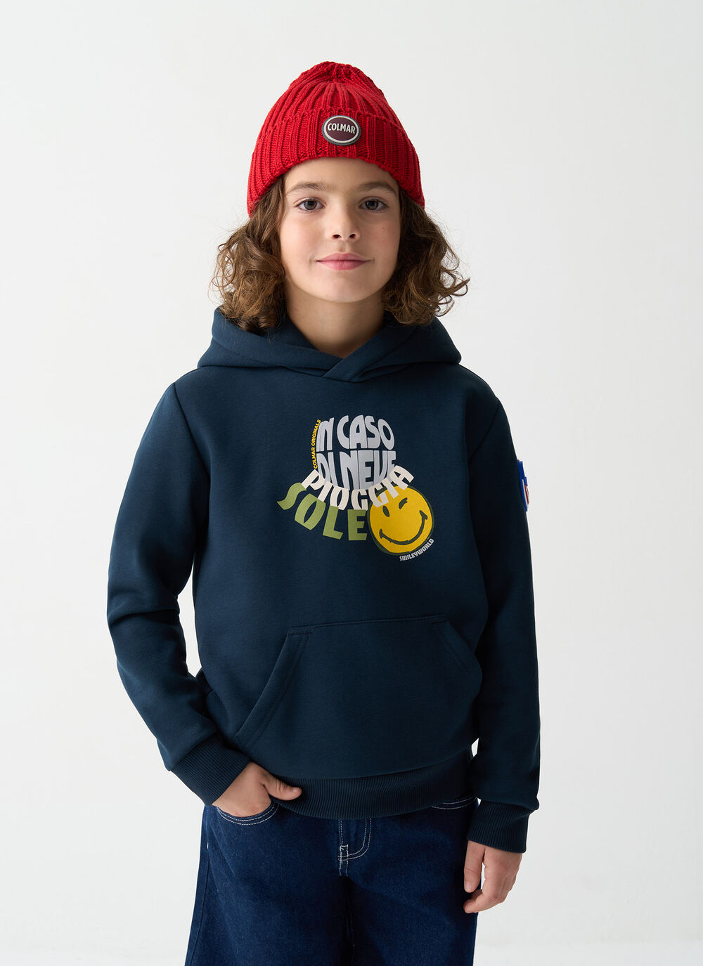 Unisex sweatshirt with SmileyWorld&reg; print image number 1
