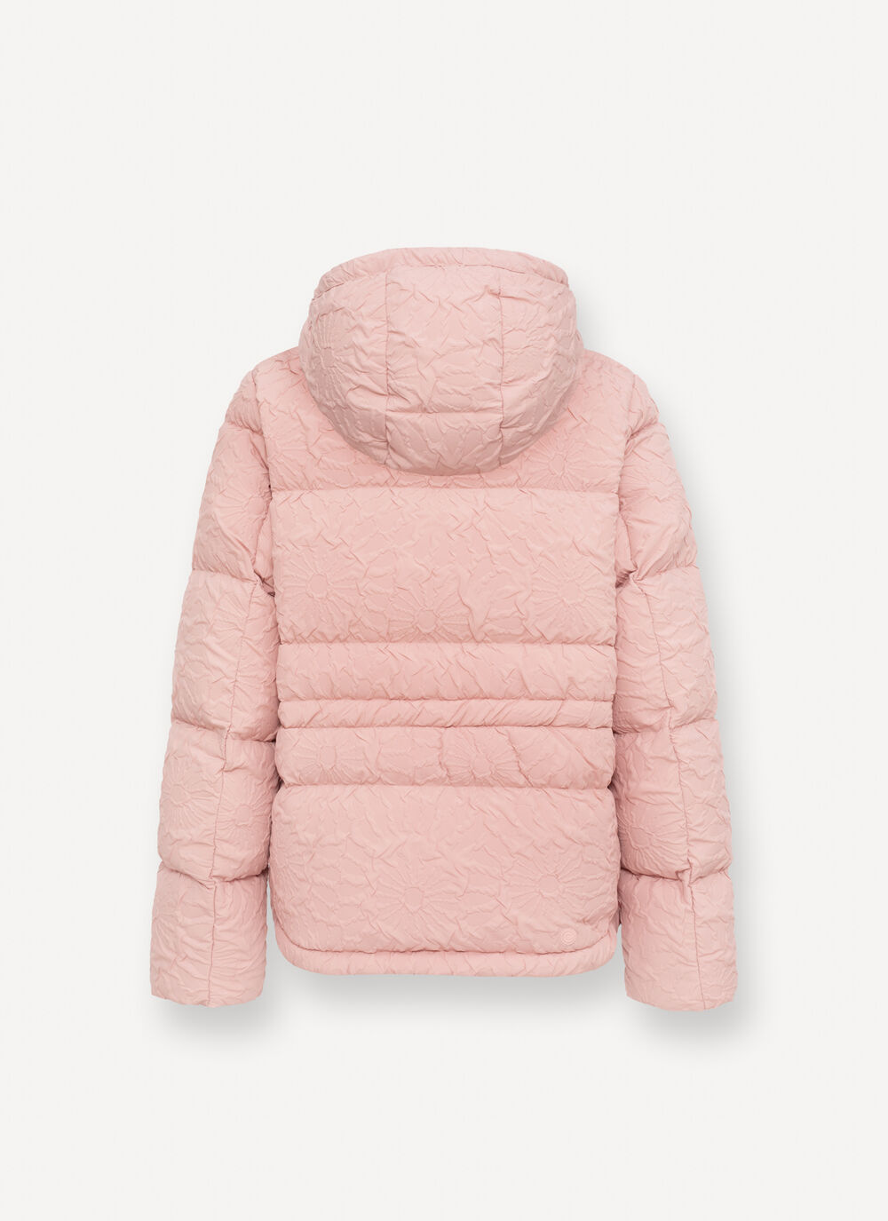 Daunenjacke mit 3D-Blumenmuster und Tunnelzug image number 5