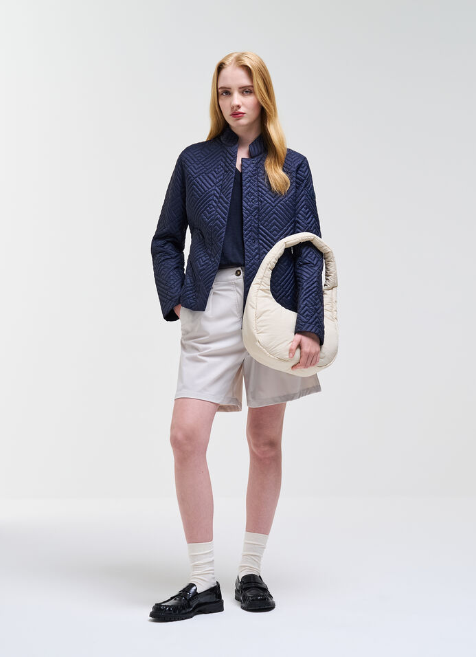 Lightweight Jacket with Geometric Pattern