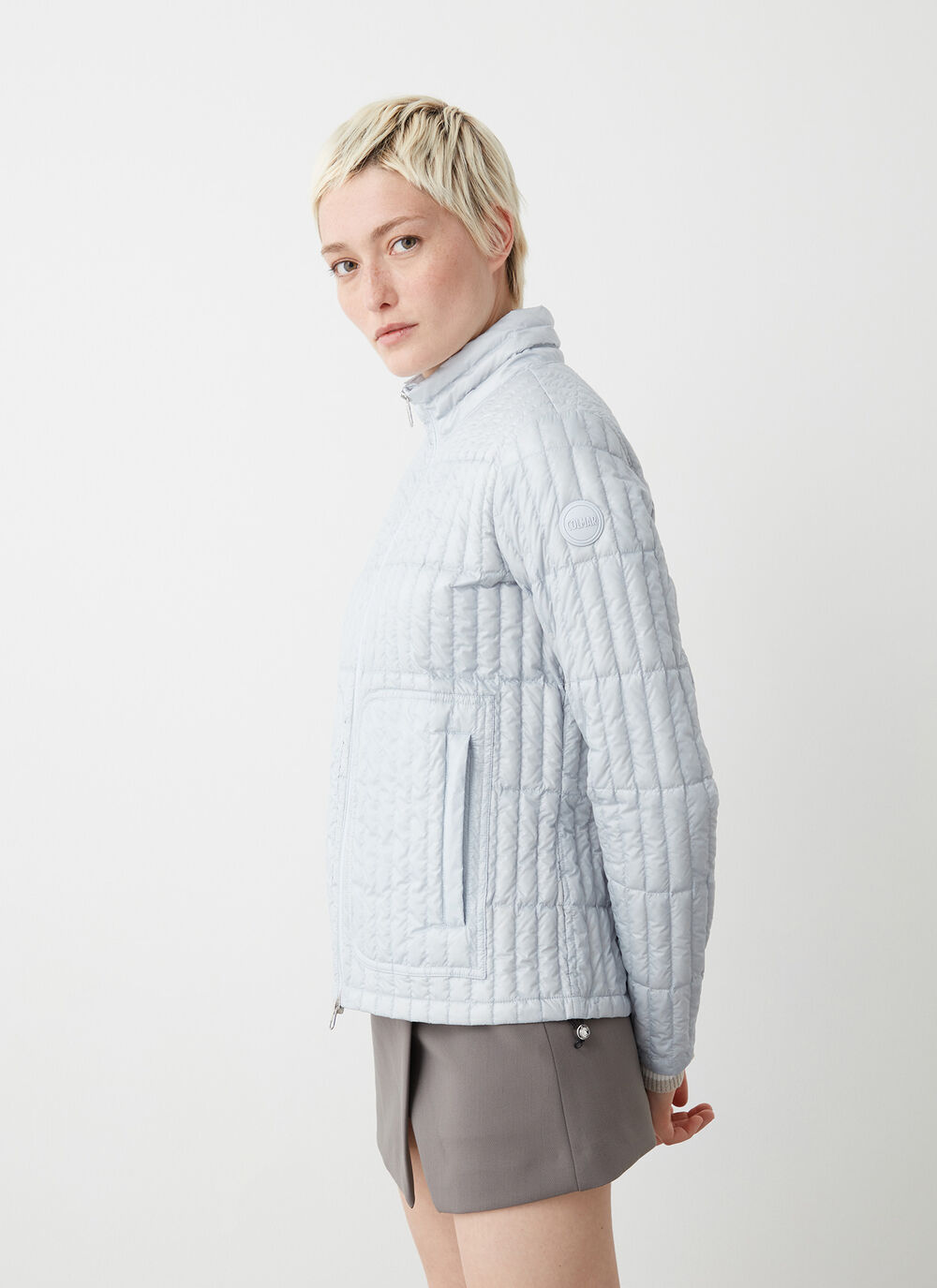 Shiny ultralight down jacket image number 1