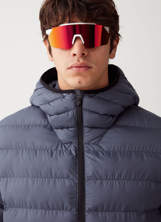 Mid layer hooded jacket in wadding