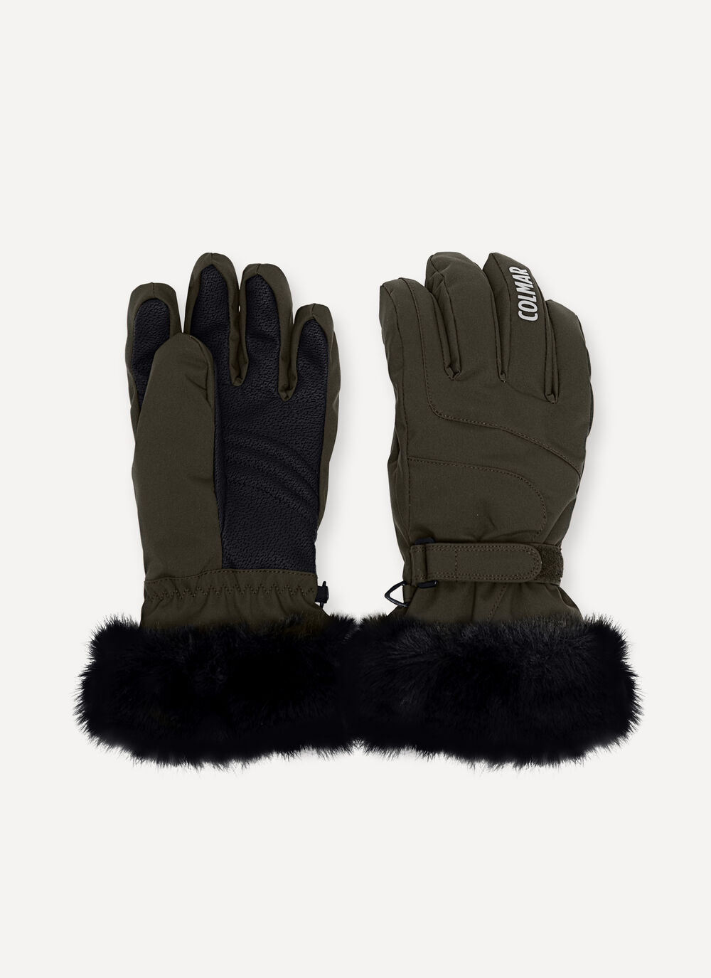 Ski gloves with fur image number 0