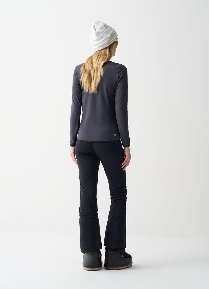 Thermal stretch ski jumper with half-zip image number 3