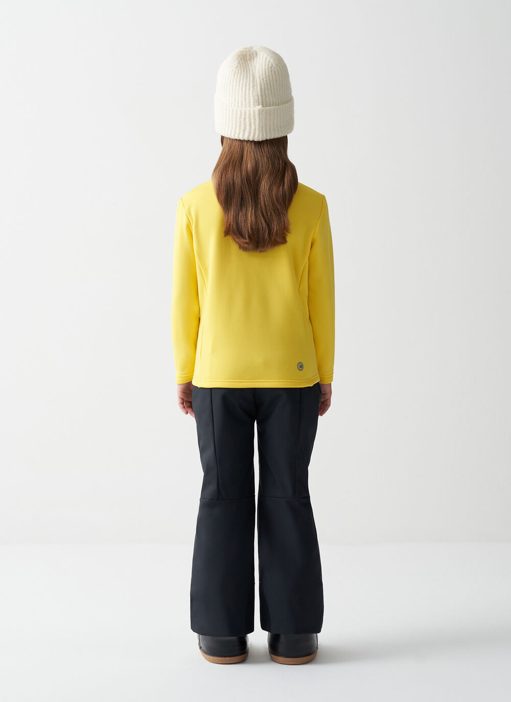 Girl's half-zip ski fleece image number 3