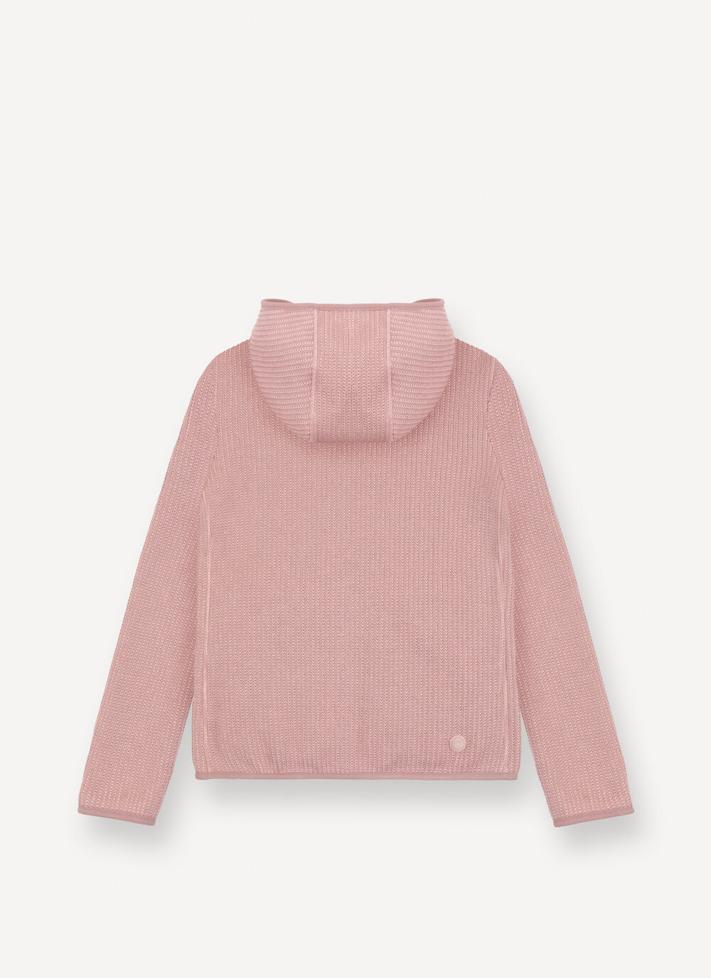 Rib-knit pullover with hood image number 5