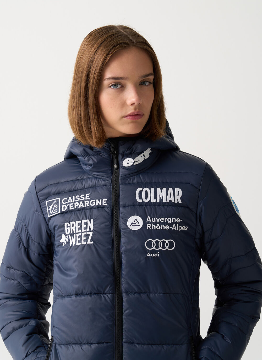 French national team quilted jacket image number 2