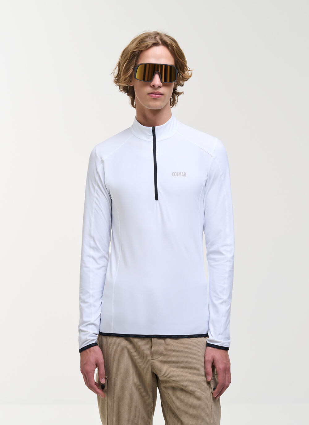 Thermal stretch ski jumper with half-zip image number 0