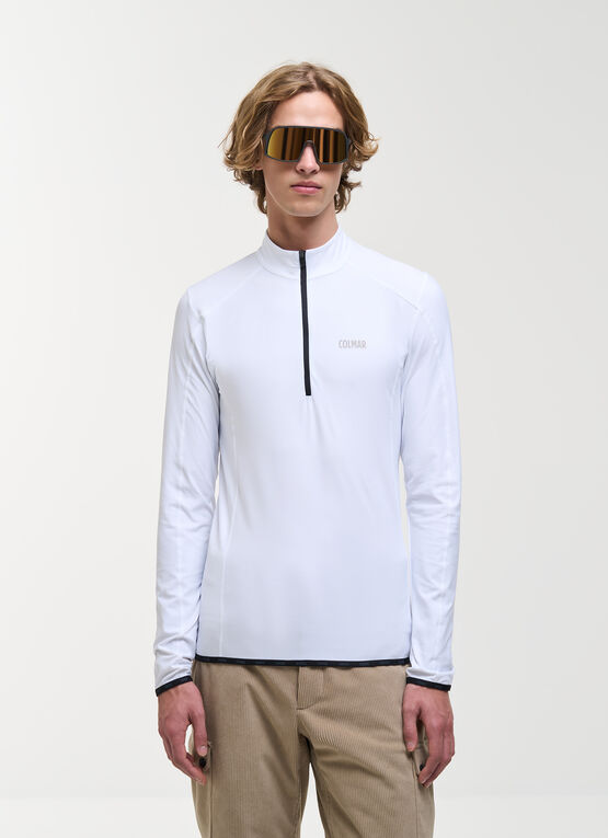 Ski-Thermoshirt mit Stretch und Reißverschlusskragen