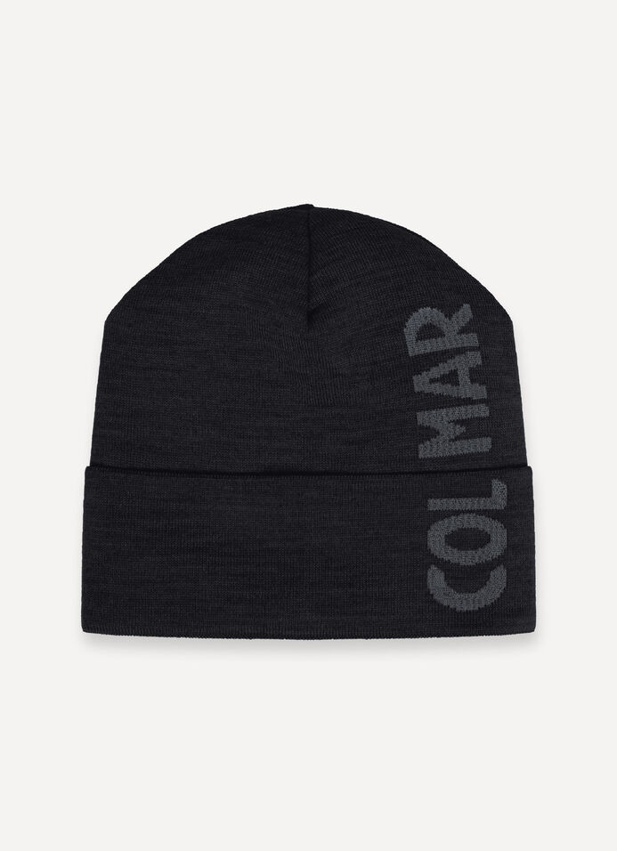 Men’s branded hat with turn-up cuff image number 1