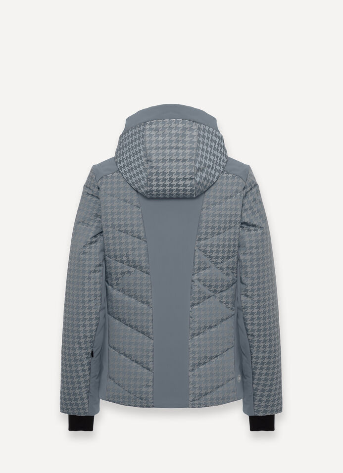 Charming houndstooth ski jacket image number 5