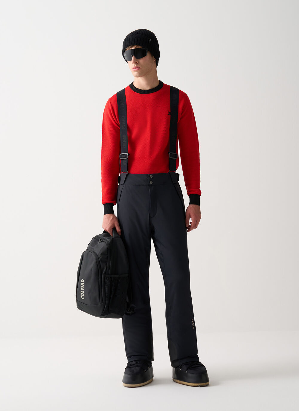 Padded 4Way fabric ski salopettes image number 0