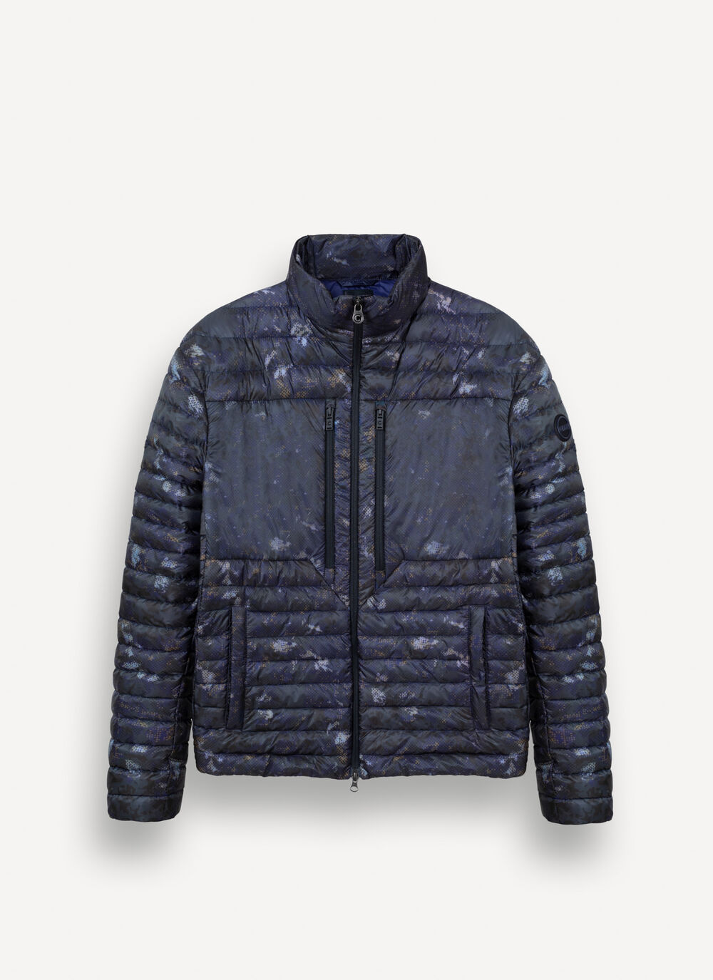 Pixelated camouflage down jacket image number 4