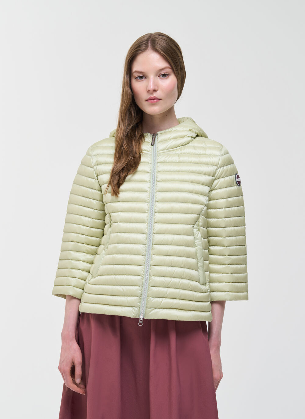 Light down cape with drawstring image number 1