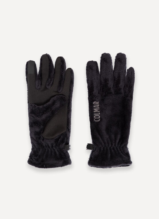 Women’s plush ski gloves