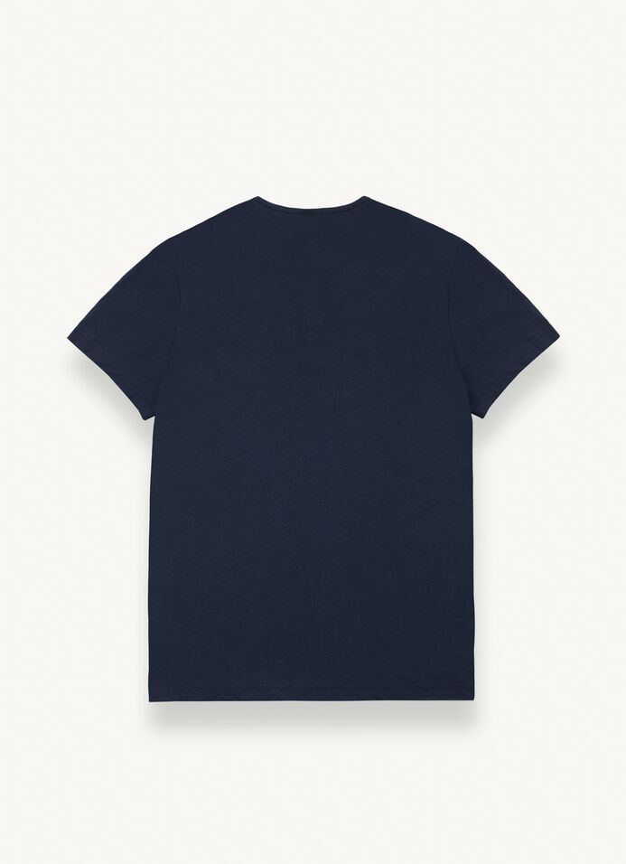 Short-sleeved T-shirt with 3 buttons image number 4