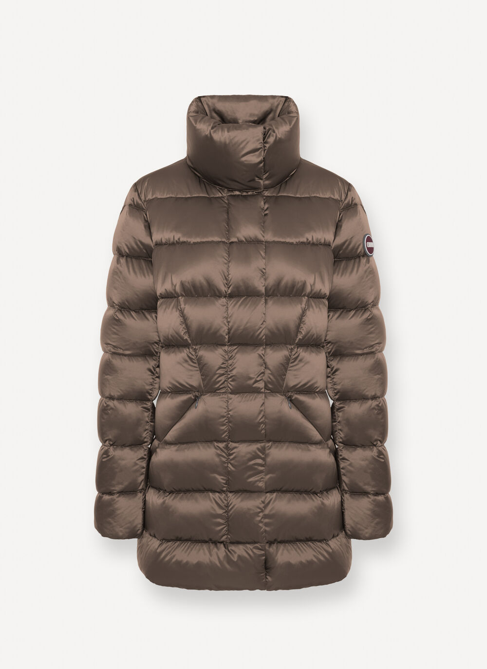 Lange, taillierte Daunenjacke image number 4