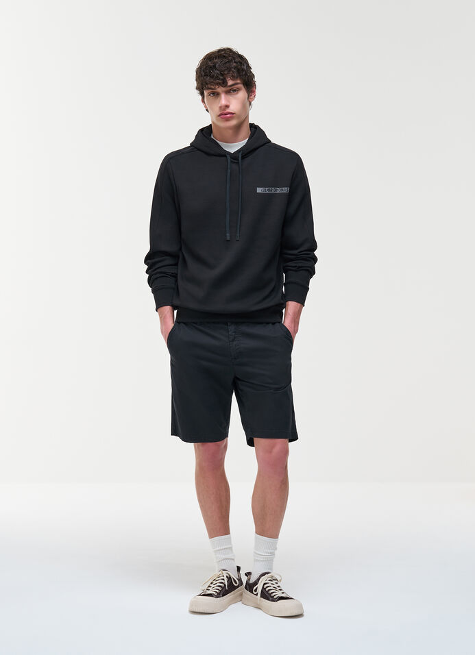 Cotton interlock hooded sweatshirt 