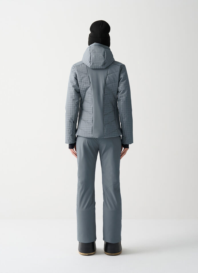 Charming houndstooth ski jacket image number 3