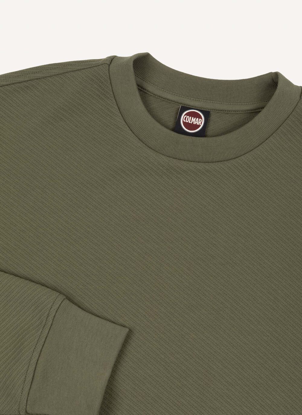 Round-neck jacquard sweatshirt image number 6