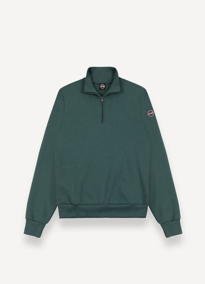 High-neck sweatshirt with half-zip image number 3
