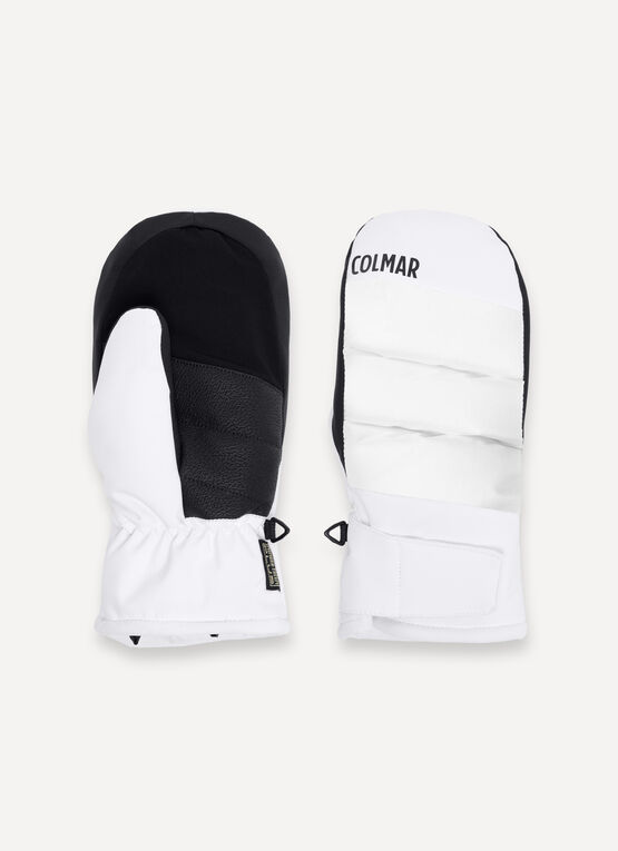 Women's extra-warm ski mittens with 5-finger lining