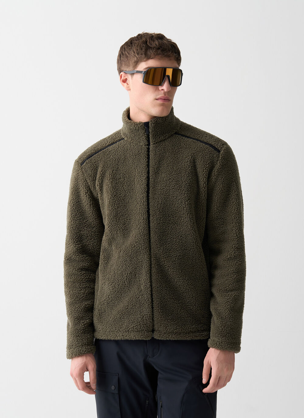 Teddy-effect ski fleece  image number 1