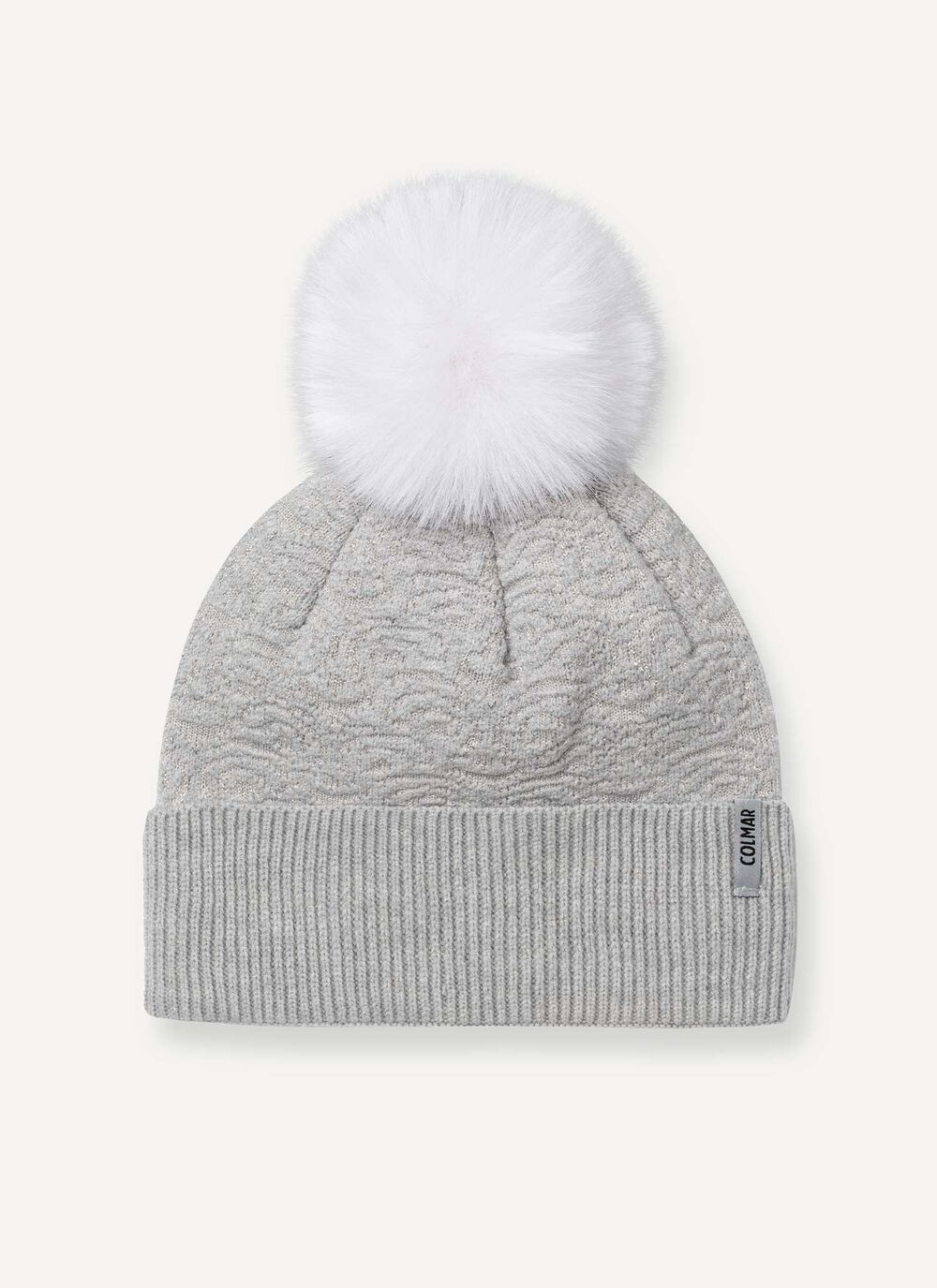 Women's Sparkly cap with pom-pom image number 1