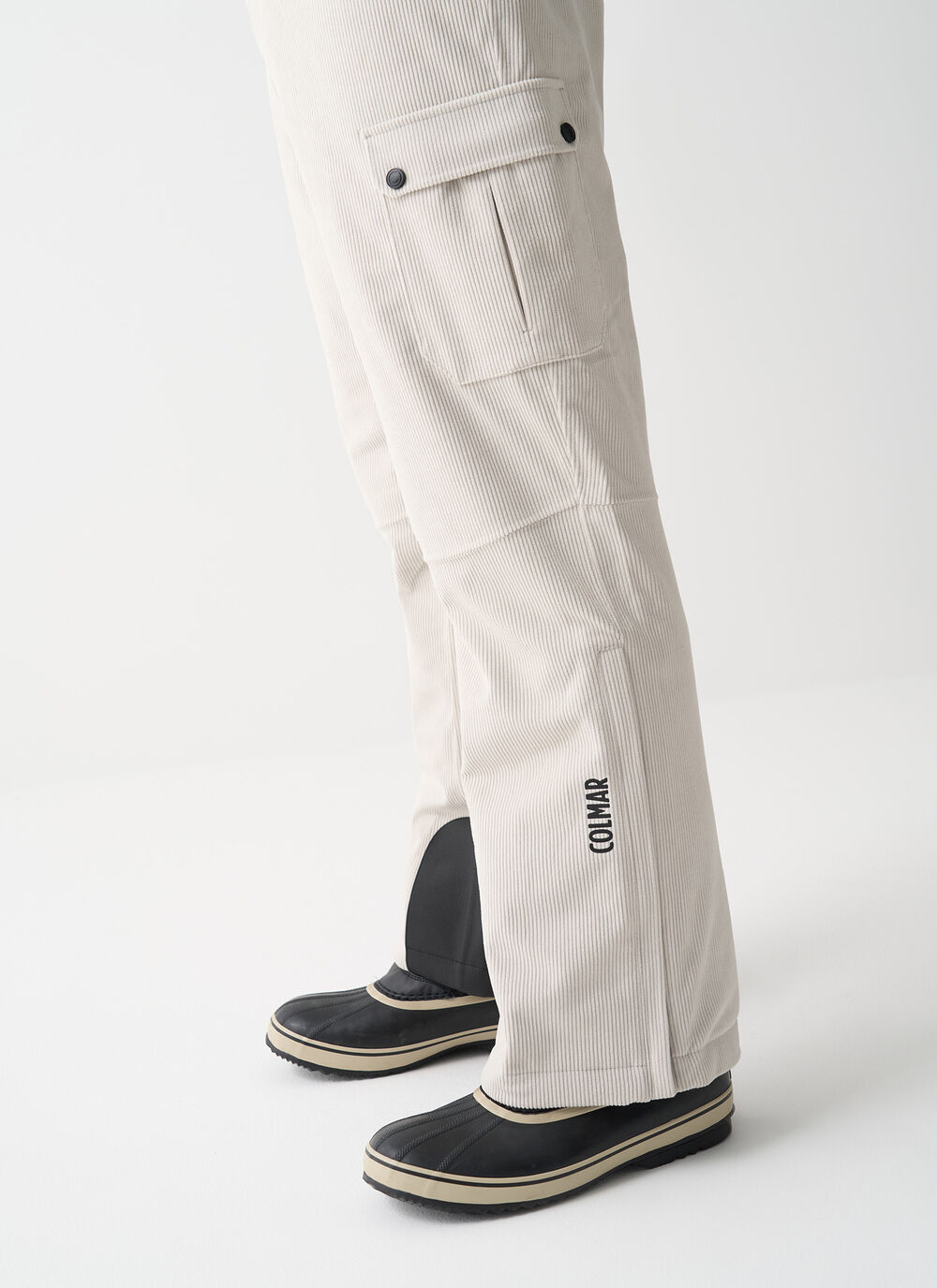 Padded corduroy ski pants image number 2