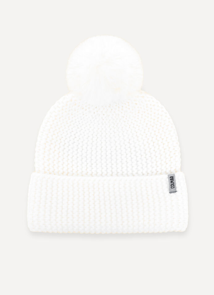 Mütze mit Kunstfellbommel für Damen image number 1